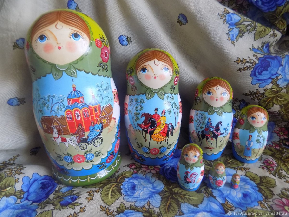 Матрешка цветок