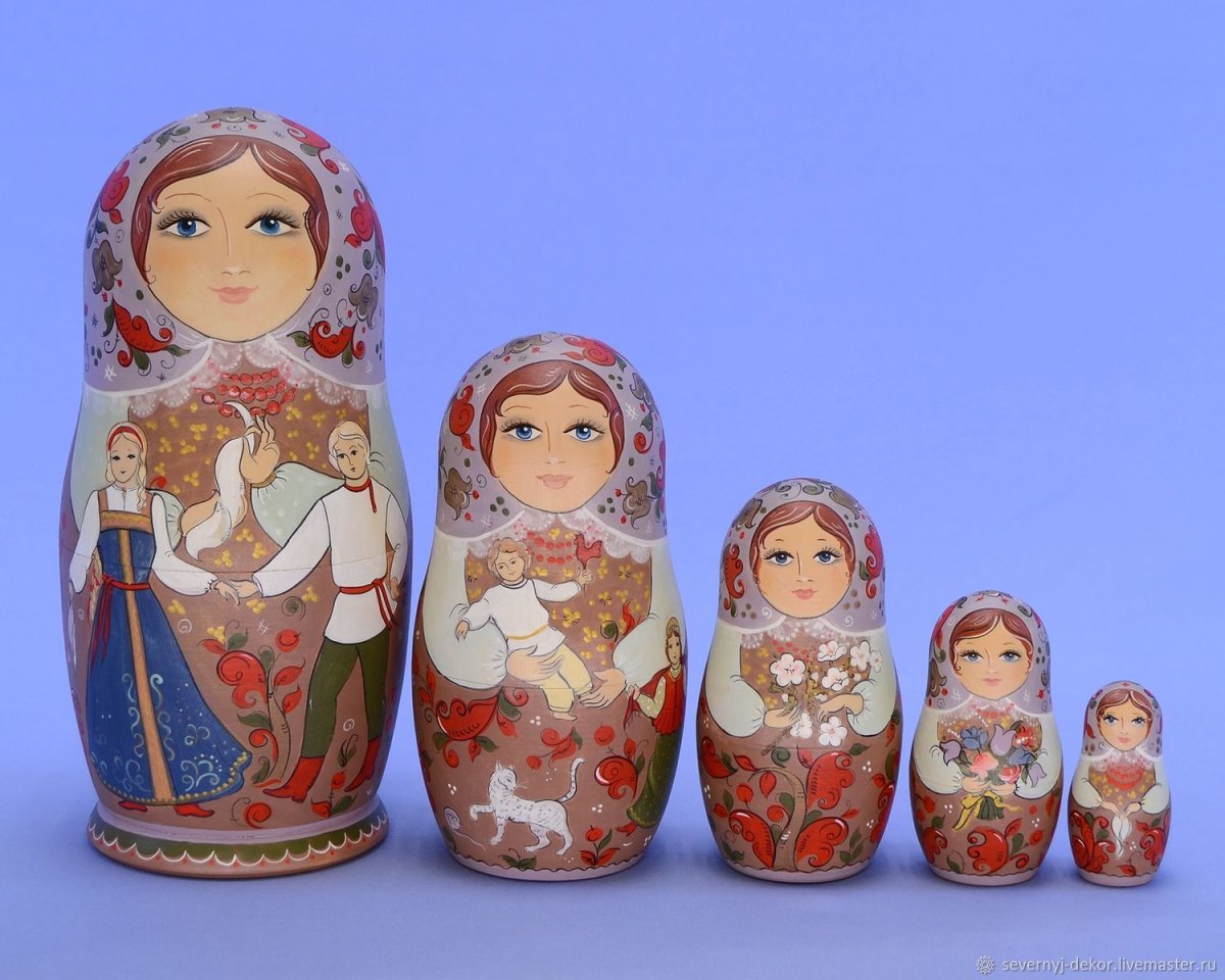 Дымковская игрушка Матрешка