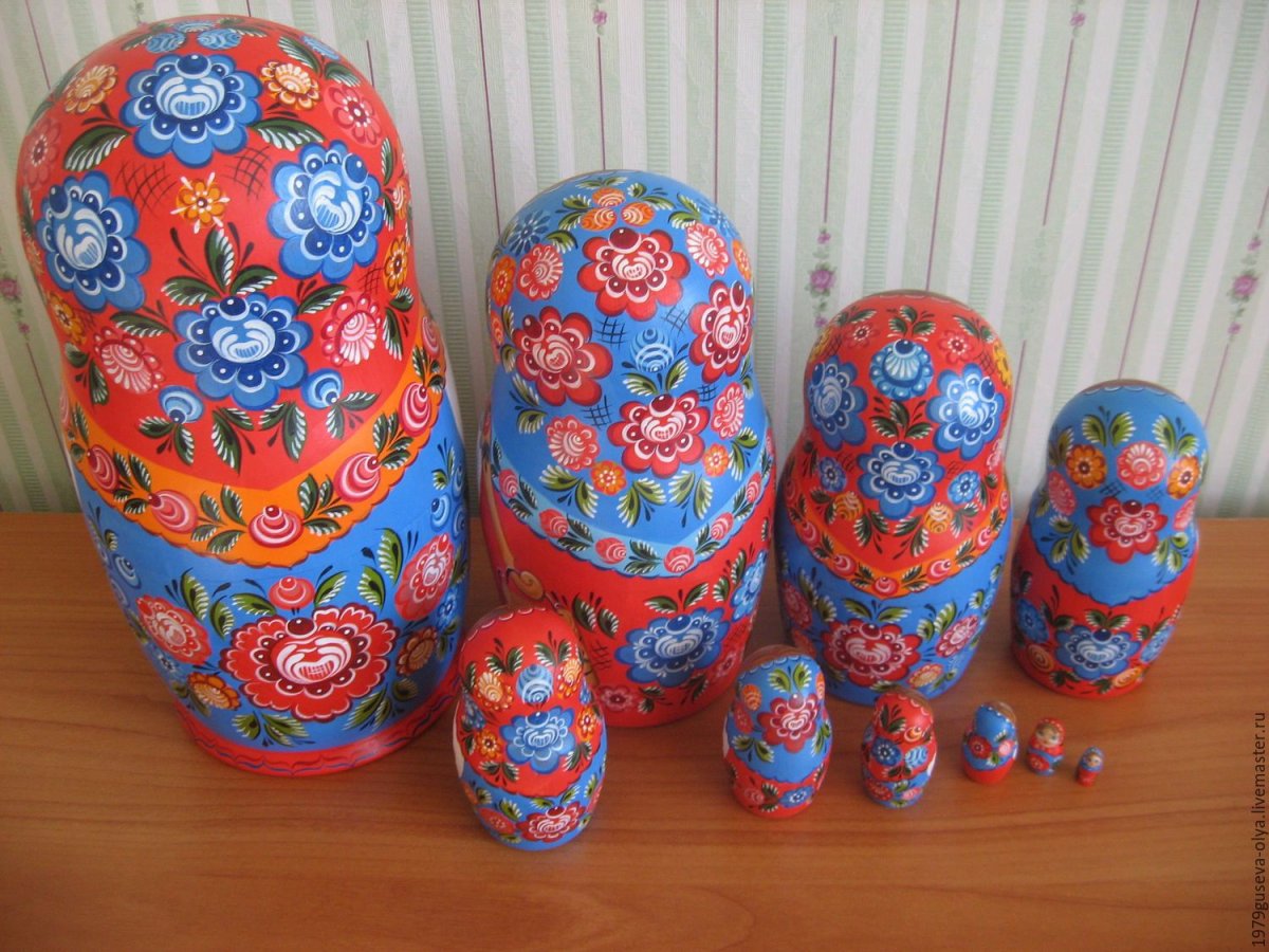 Русские матрешки Семеновская