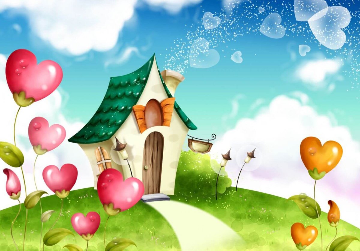 Домик на прозрачном фоне