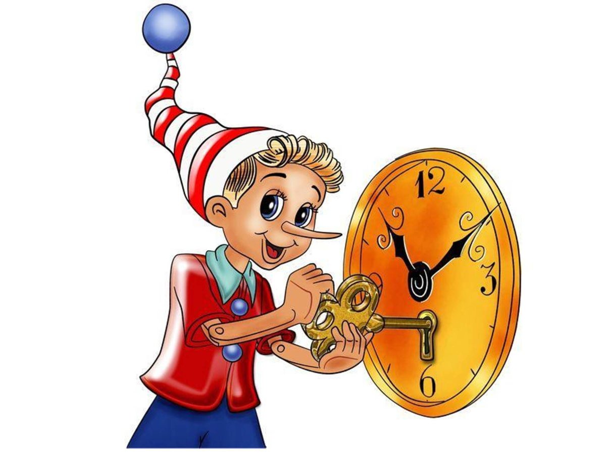 Буратино с монетами