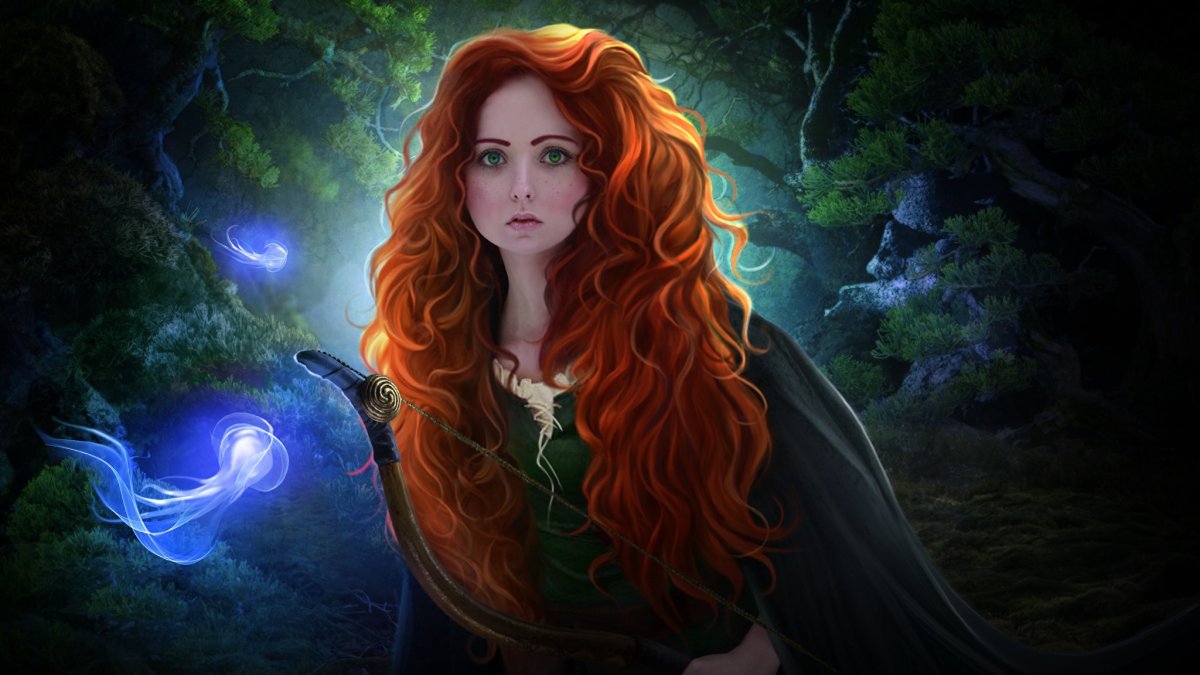 Ведьмочка с рыжими волосами