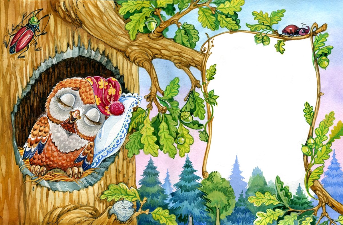 Сова в дупле