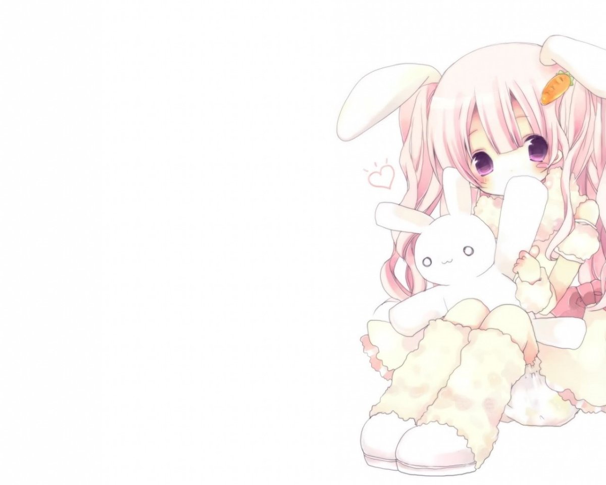 Аниме с игрушкой зайки