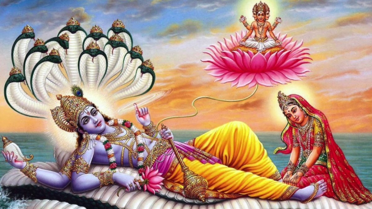 Бог Вишну в Индии