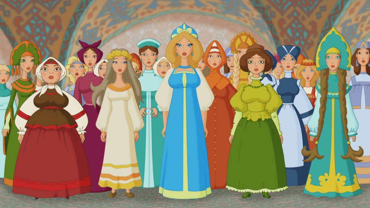 Красавицы из три богатыря и Шамаханская царица