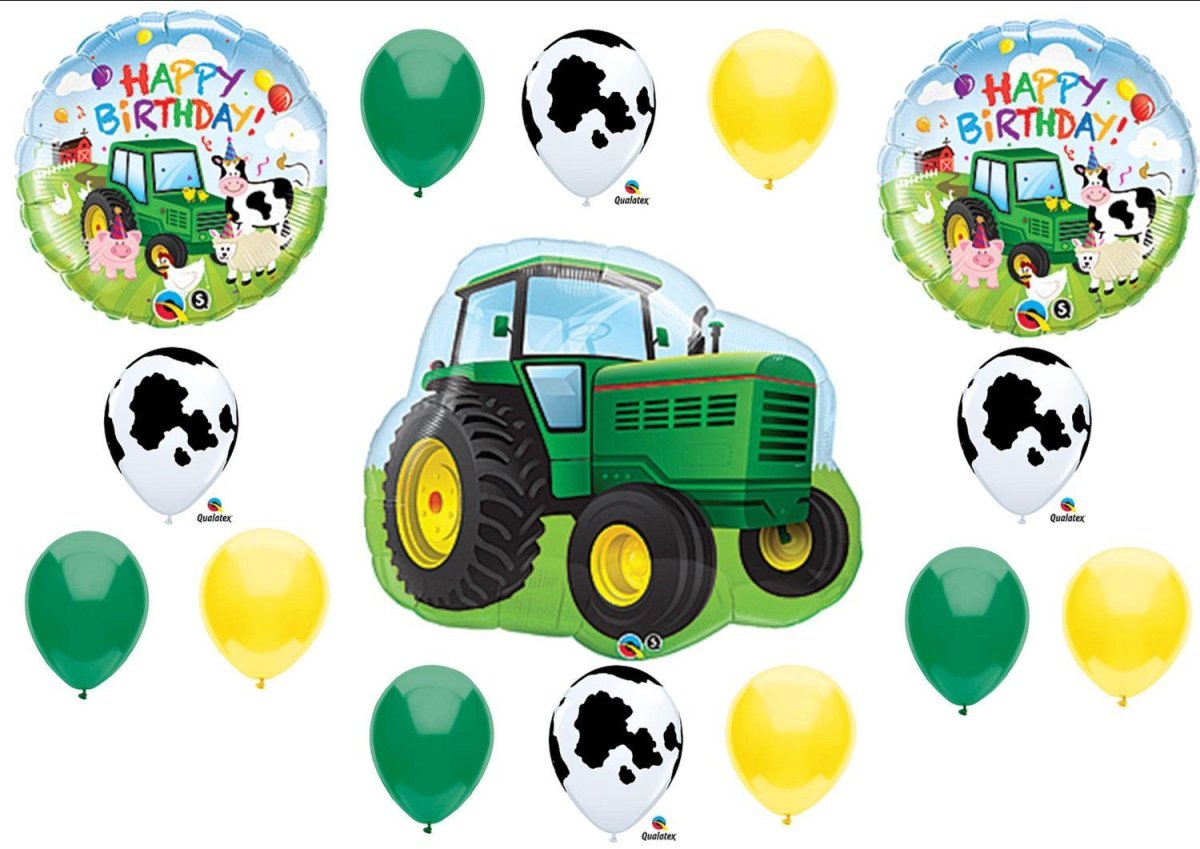 Шар синий трактор