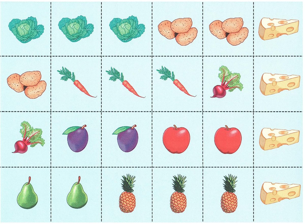 Название овощей и фруктов