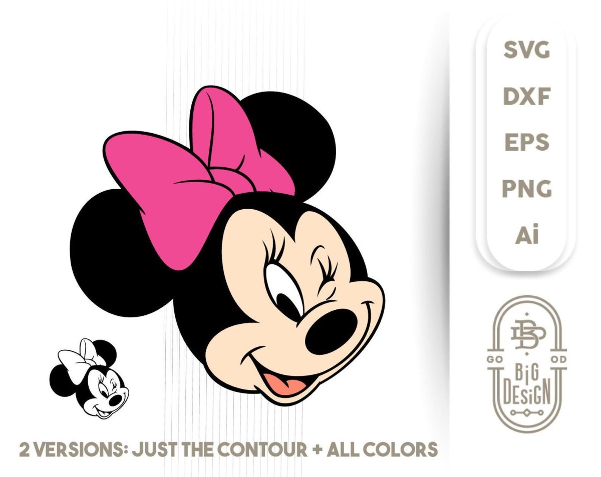 Минни Маус подмигивает