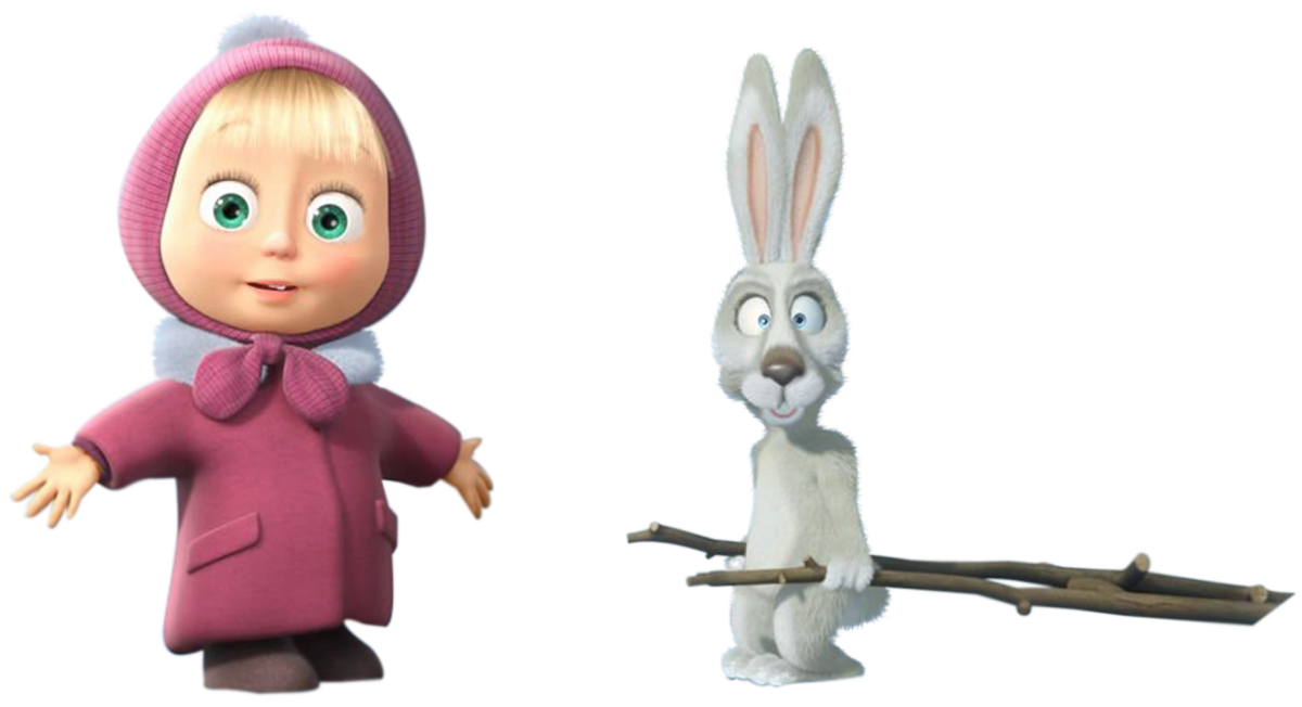 Маша и медведь герои заяц