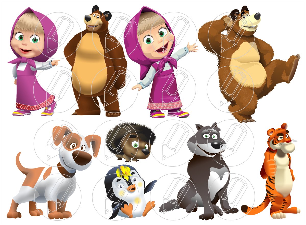 Маша и медведь герои