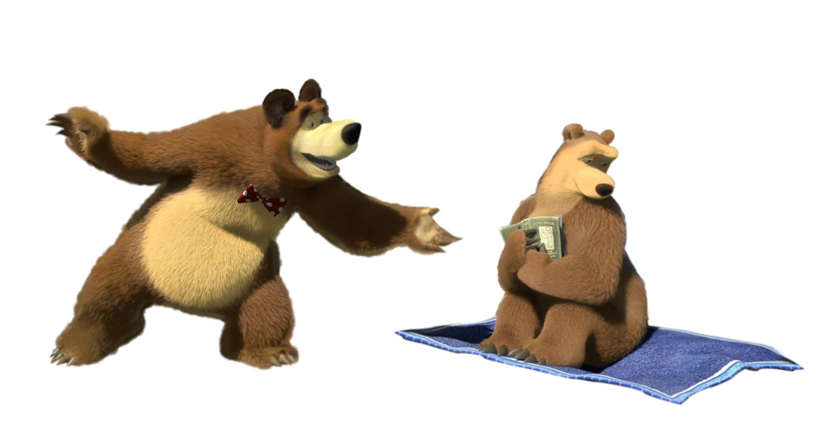 Медведица из мультика Маша и медведь