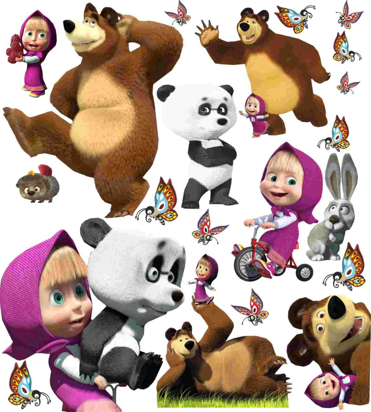 Маша и медведь герои