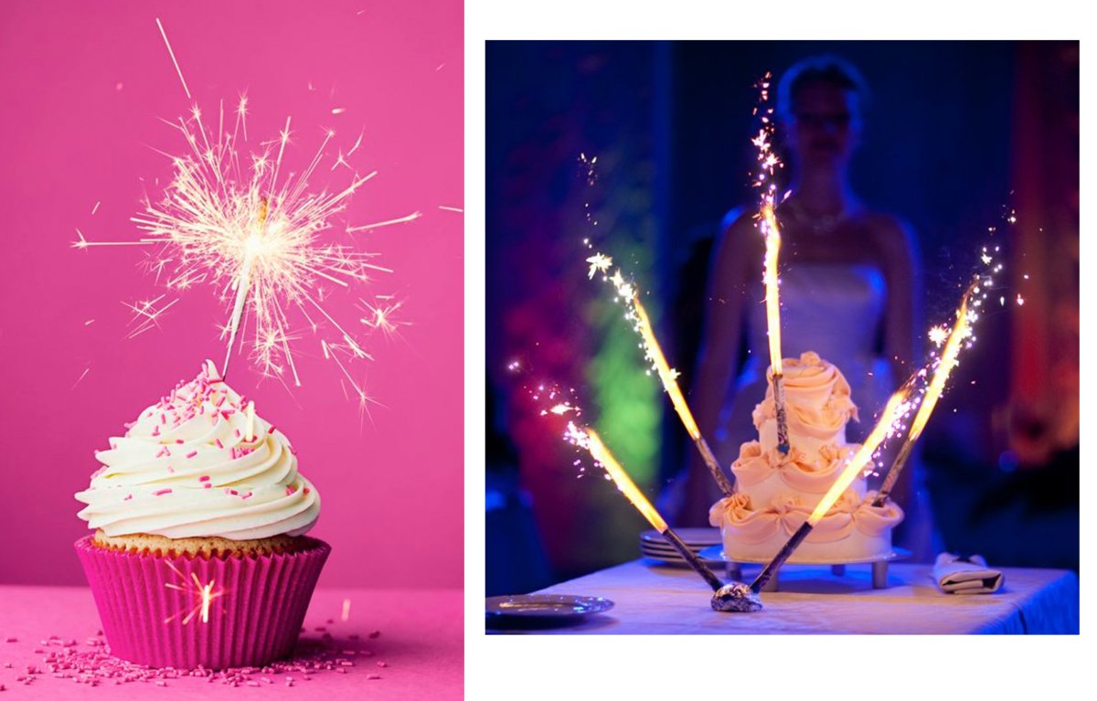 Фейерверк для торта