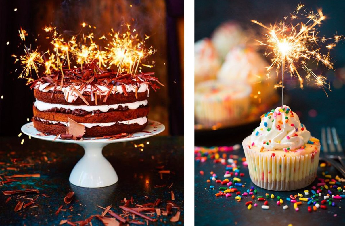 Торт со свечками