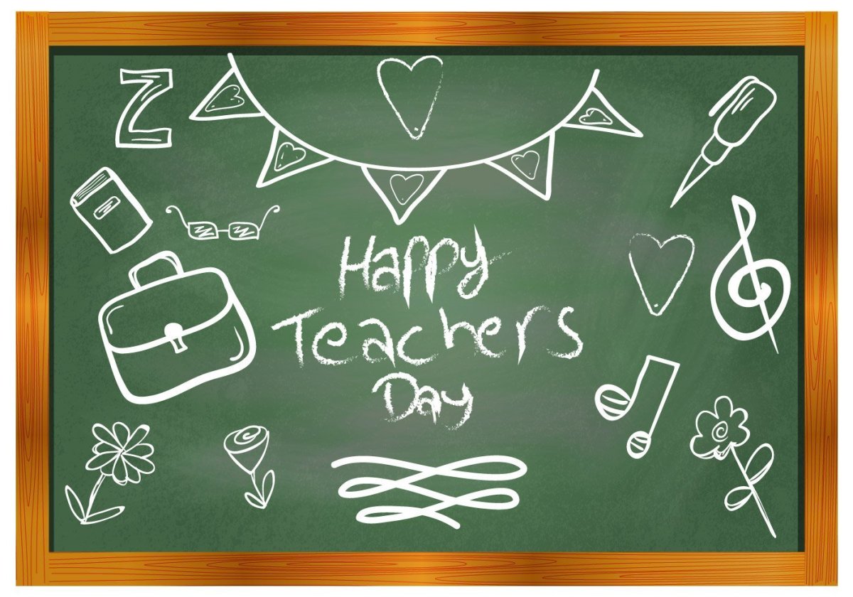 Школьная доска с надписями