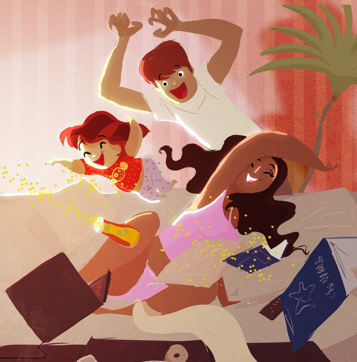 Иллюстрации Паскаля Кемпиона радость