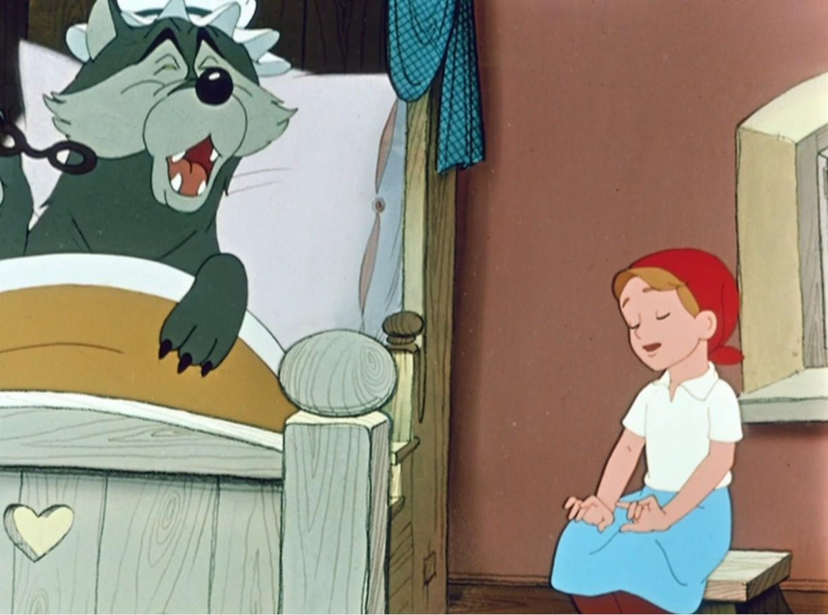 Красная шапочка и серый волк мультфильм