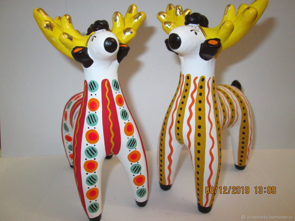 Дымковская игрушка "животные"