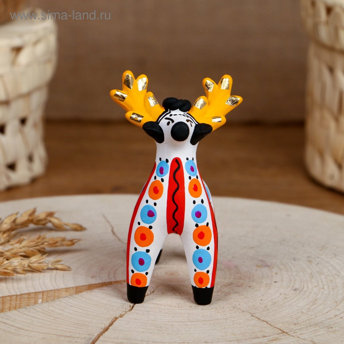 Глиняные игрушки Дымковская