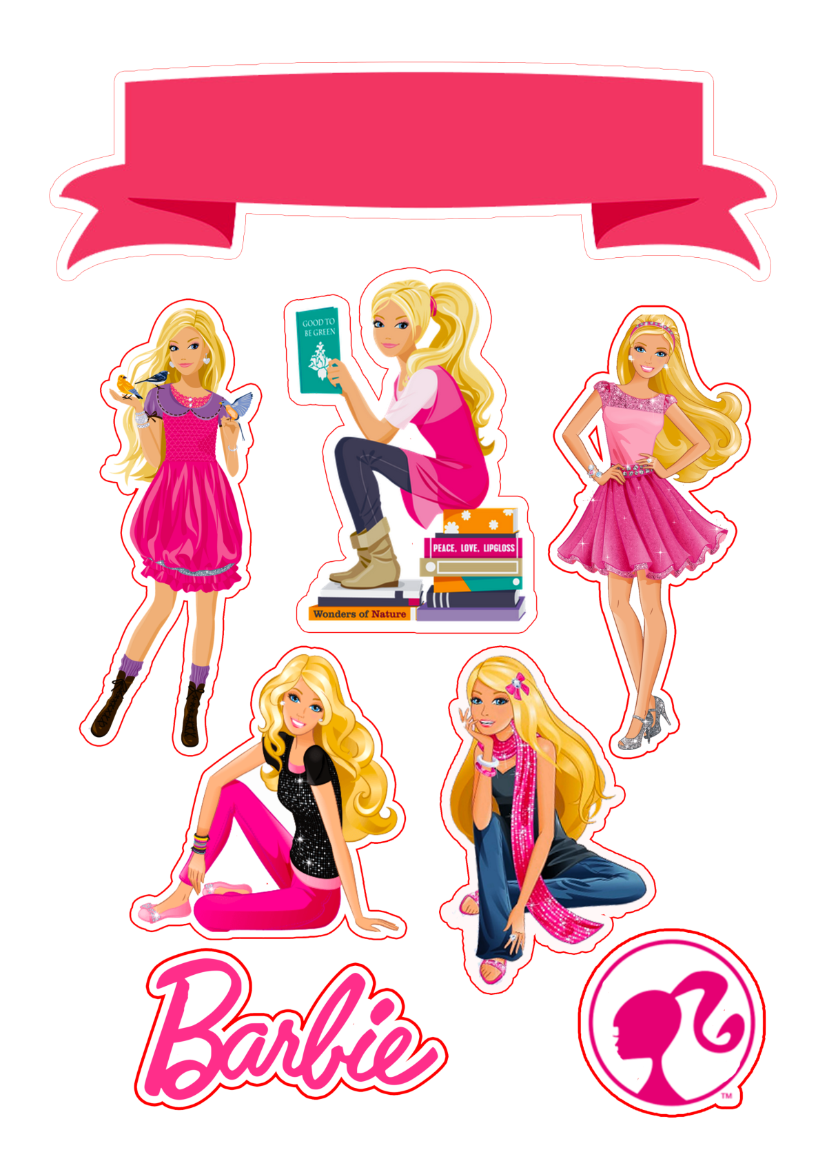 Открытка Барби своими руками