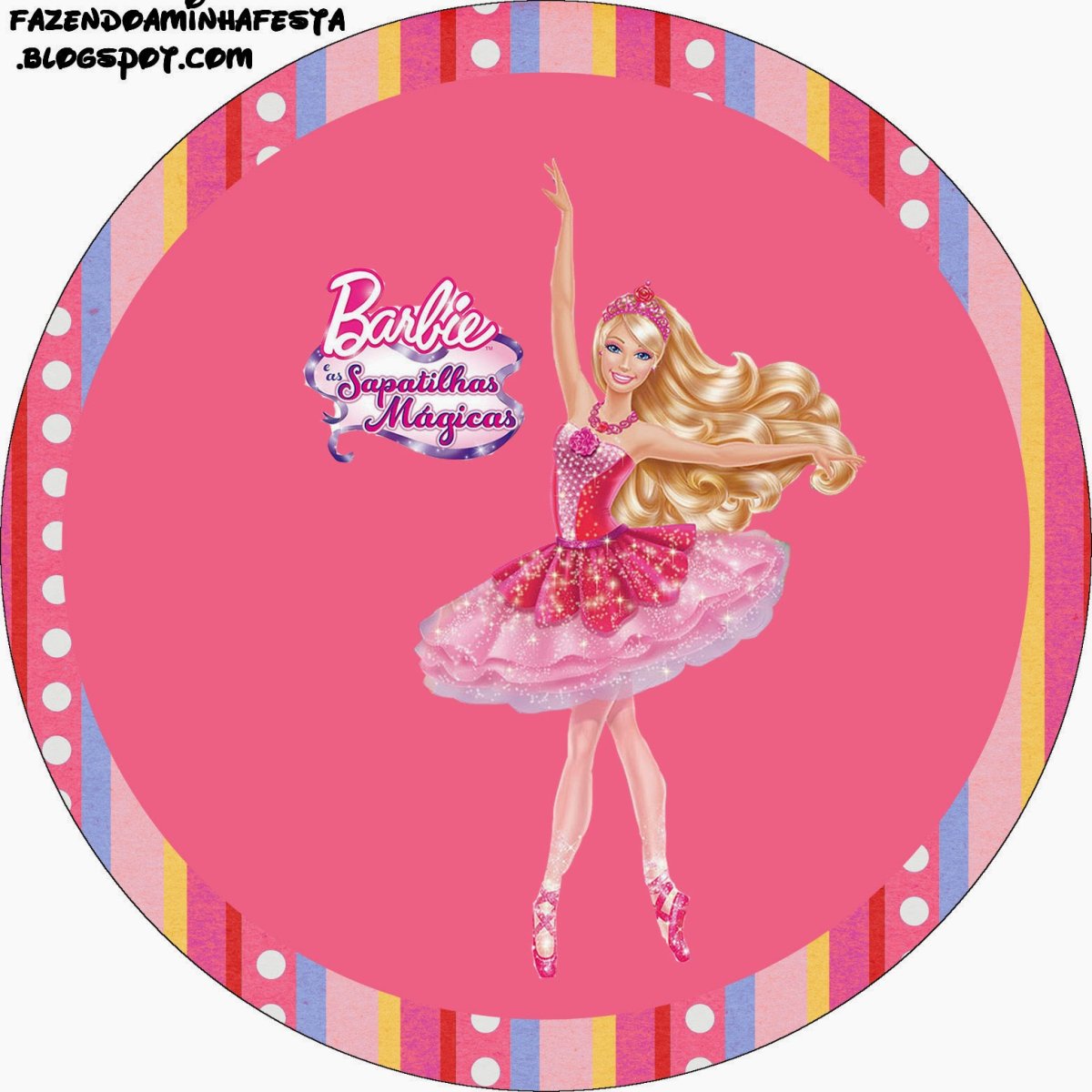 Торт с изображением Барби