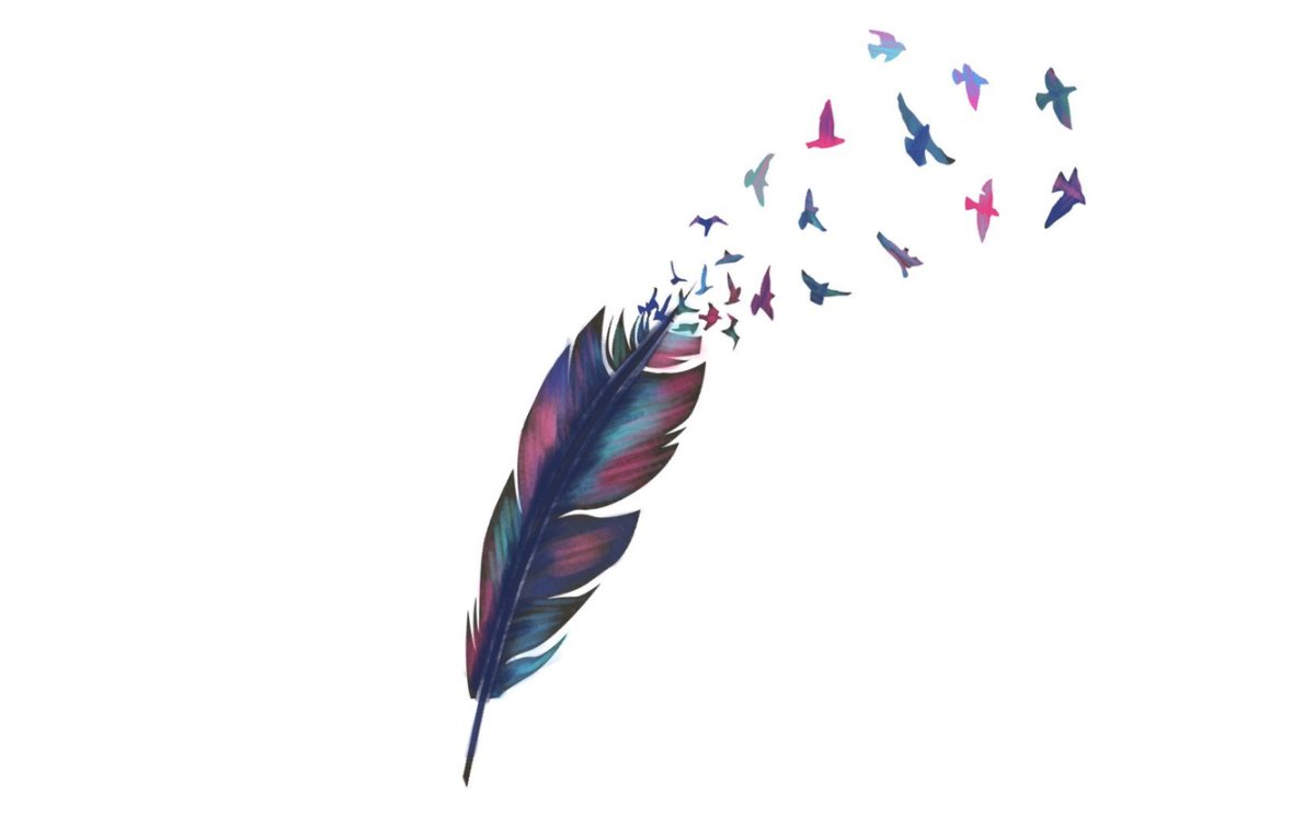 Перо без фона