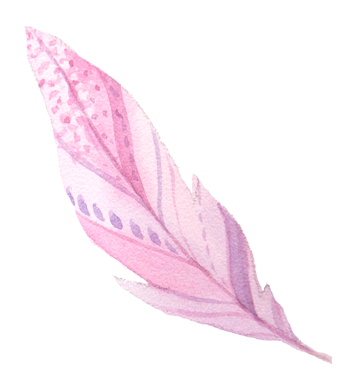 Розовое перышко