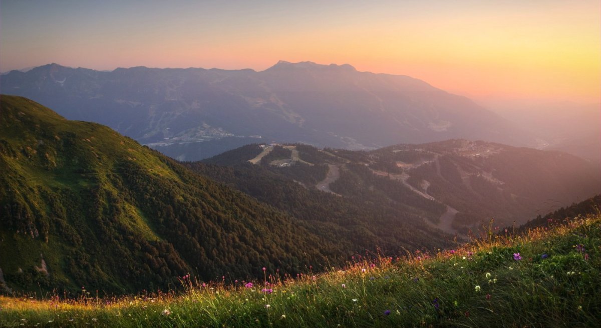 Утро в горах