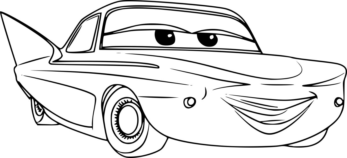 Молния Маккуин Тачки 3 раскраска