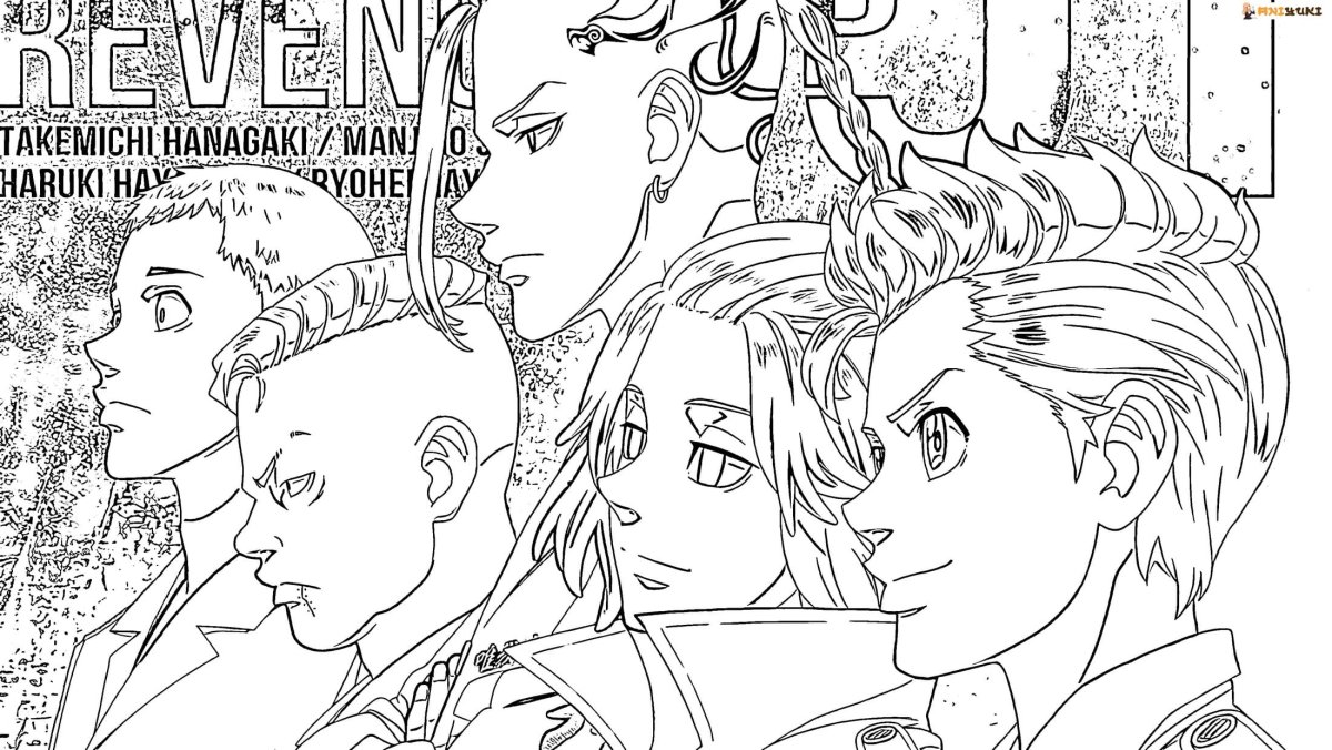 Такемичи раскраска Токийские Мстители