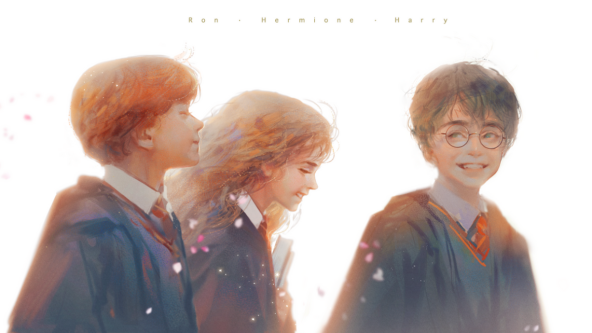 Рисунки маркерами Гарри Поттер