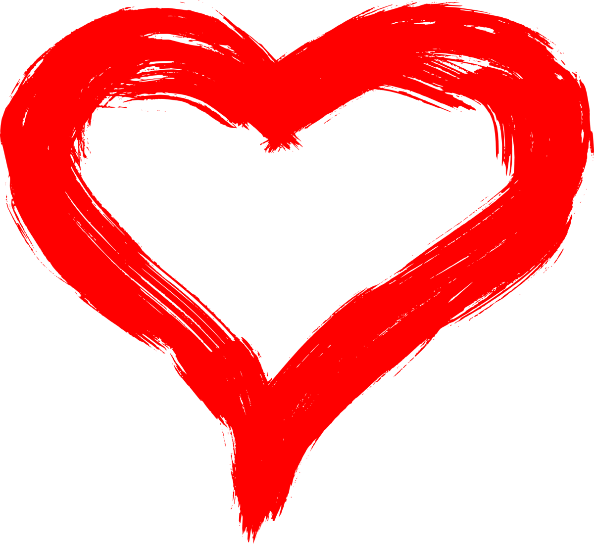 Сердечки на прозрачном фоне