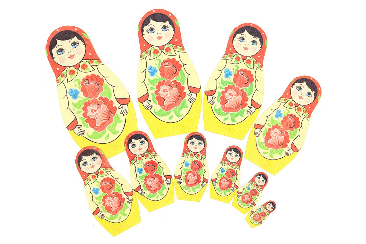 Матрешки разной величины
