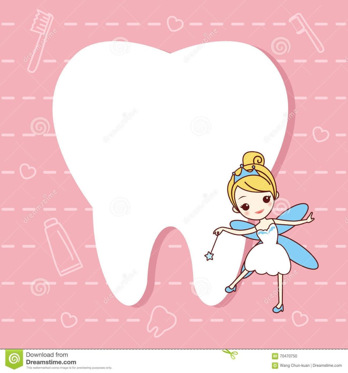 Наклейки зубики детские