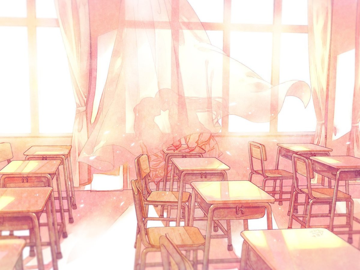 Аниме фон школа