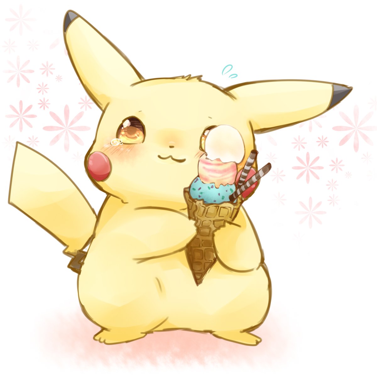 Аниме кавай Пикачу