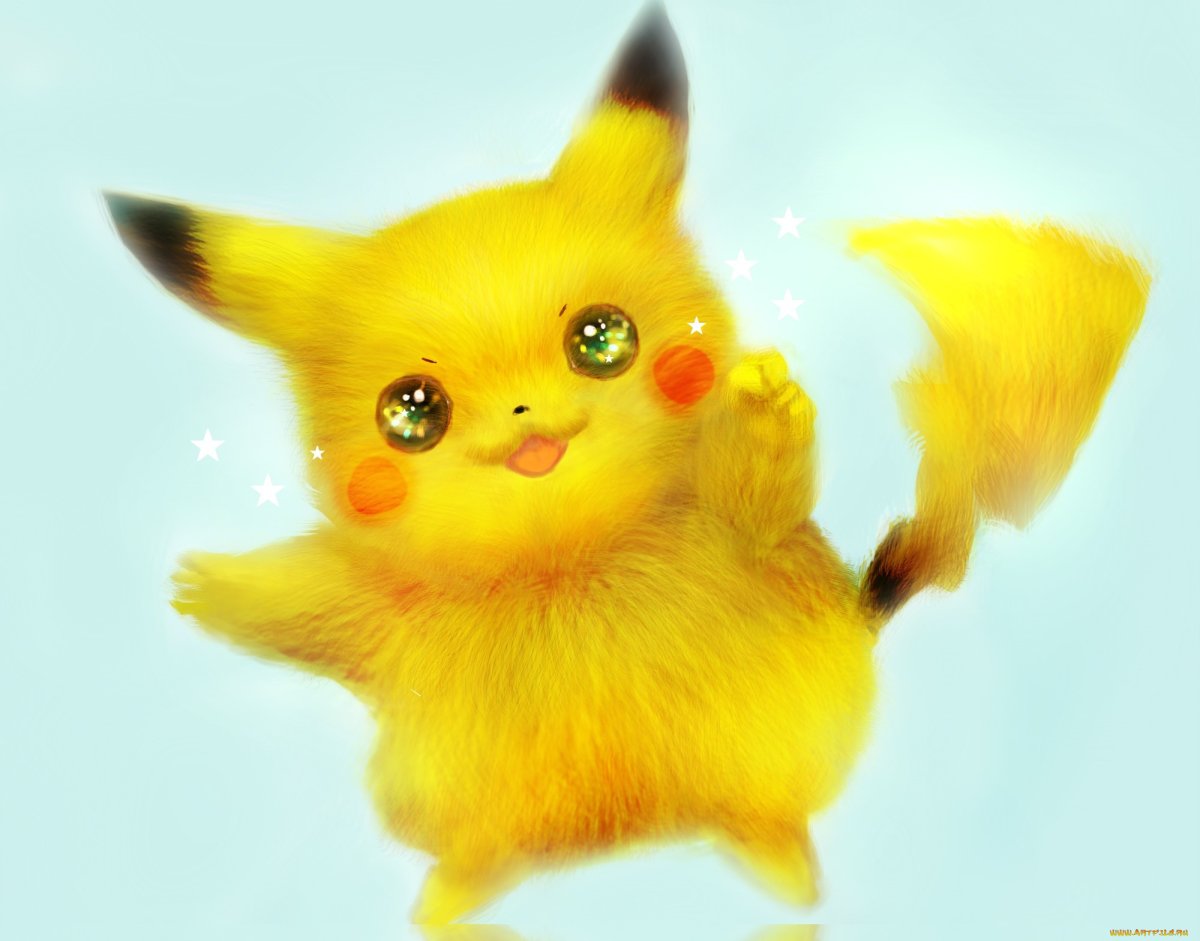 Покемон иви и Пикачу милые