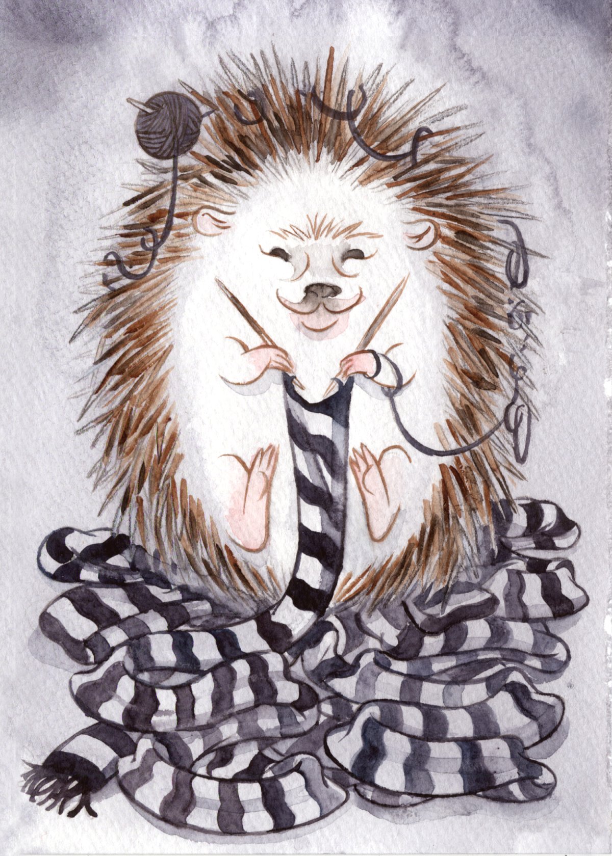 Еж в свитере