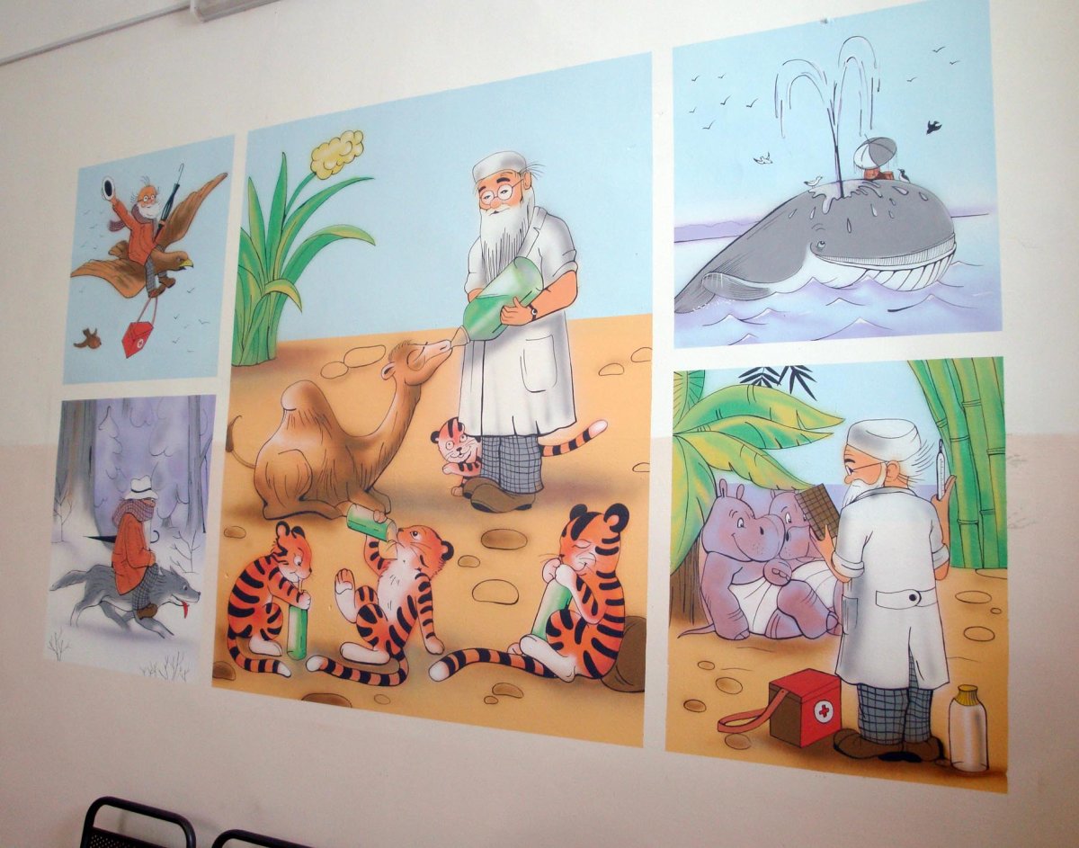 Герои мультика Айболит