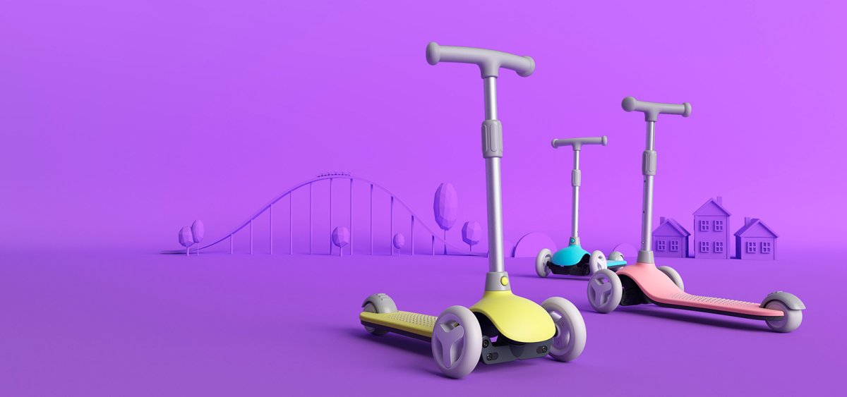 Детский самокат-кикборд Xiaomi mitu Rice Rabbit Scooter