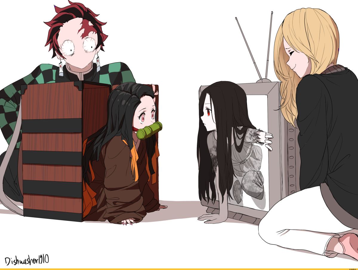 Самара Морган и Джейсон аниме