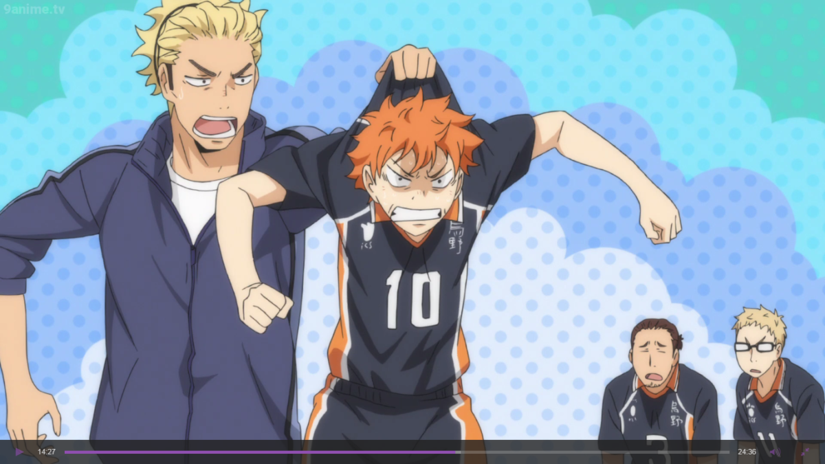 Тренер Карасуно аниме