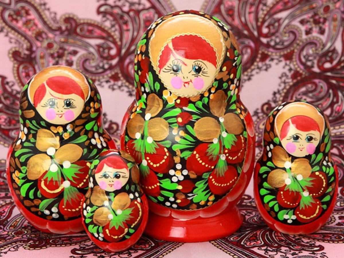 Матрешка "Хохлома классическая", арт. 52