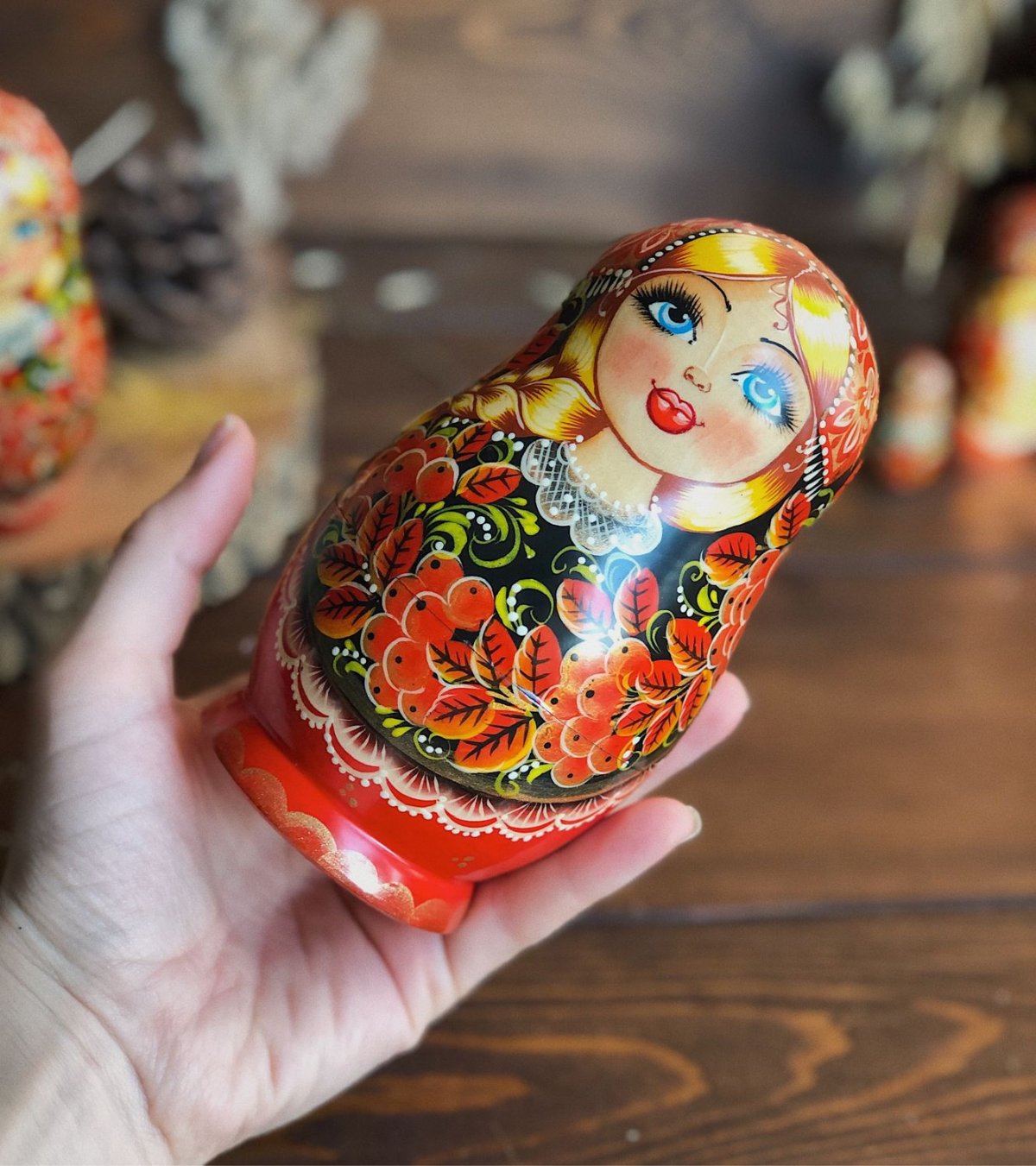 Матрешка Хохлома