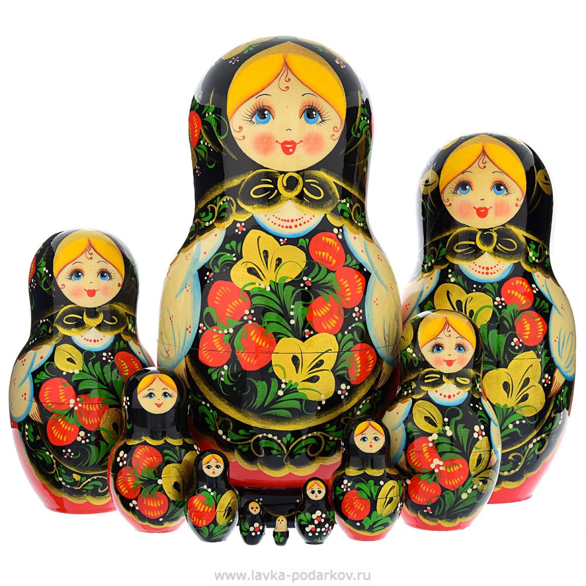 Хохломская роспись Матрешка