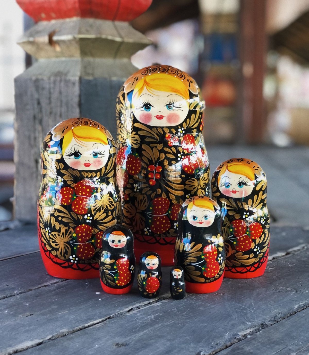 Матрешки традиционные Хохлома