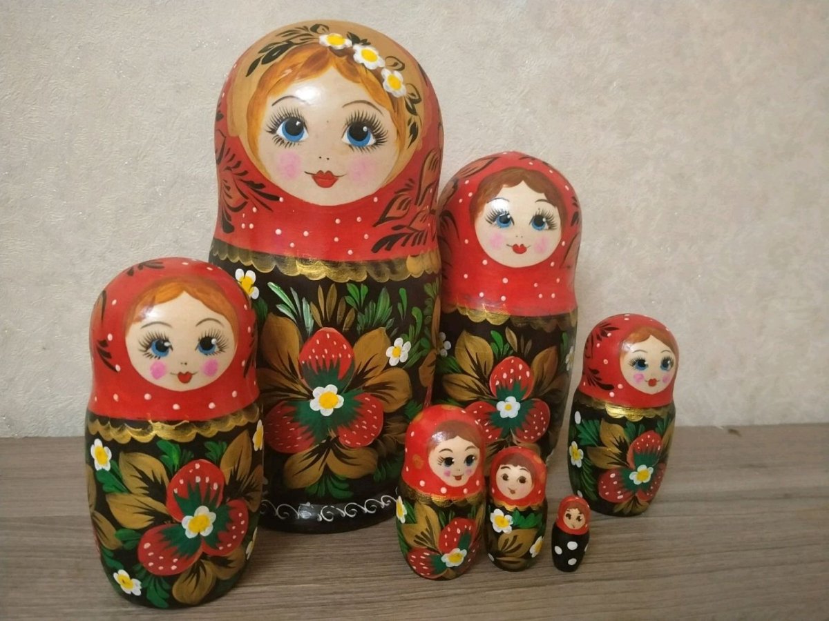 Русская Матрешка Хохлома