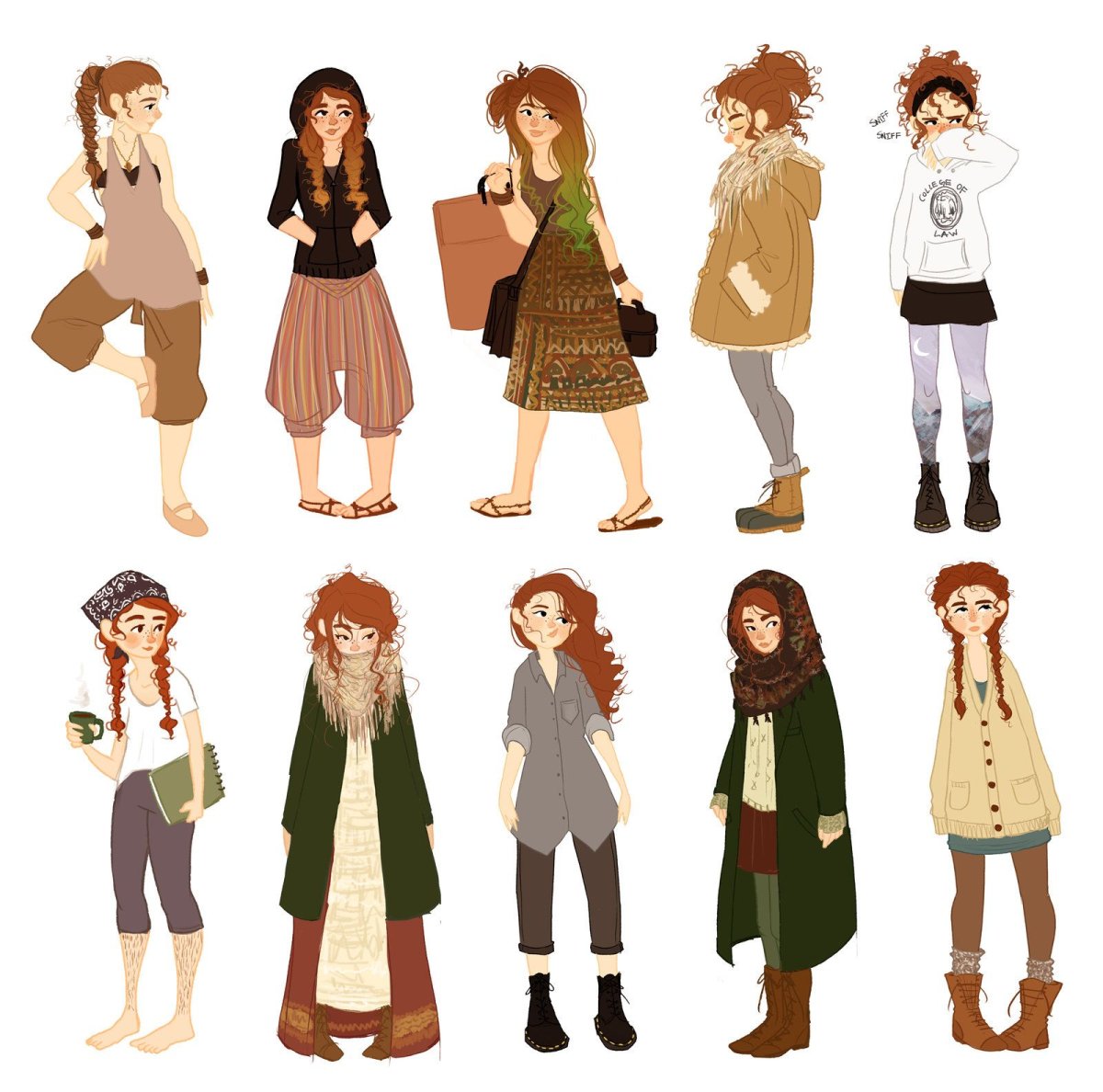 Одежда в мультяшном стиле