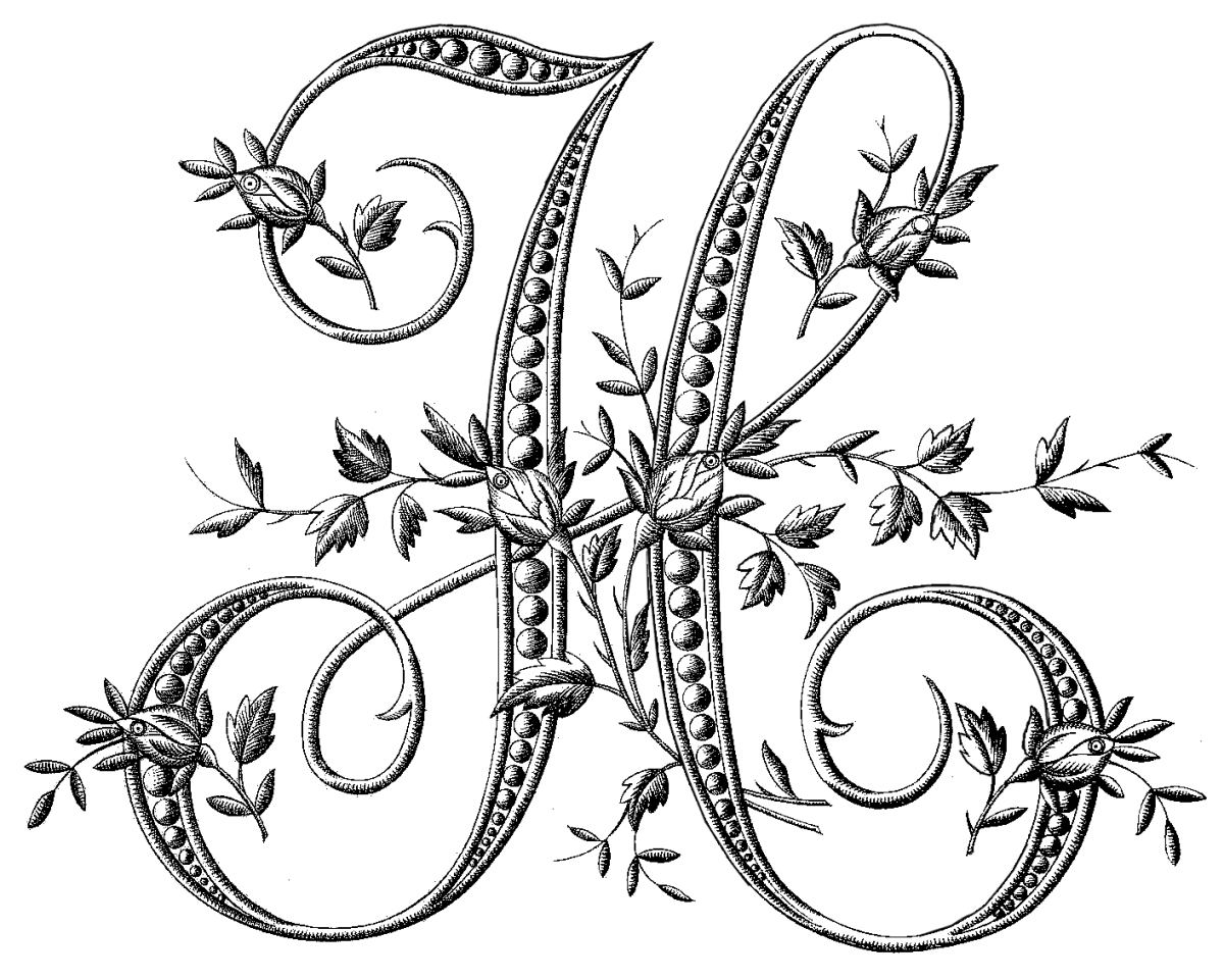 Буквы вензелями алфавит